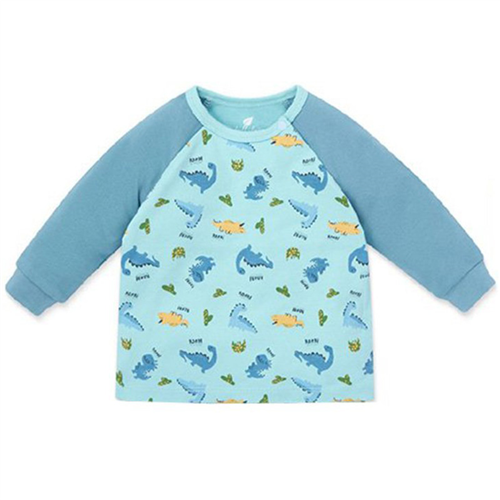 Bán Áo bé trai dài tay raglan Lullaby NH108B (xanh in)