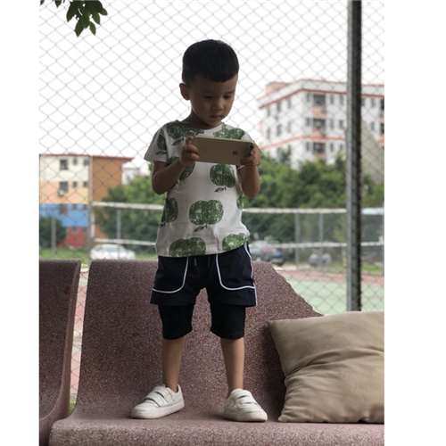 Bán Áo cộc tay bé trai in hình quả táo (3-8T)