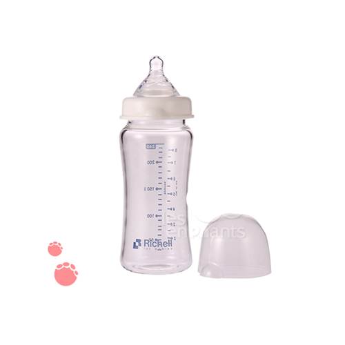 Bán Bình sữa alpha Richell siêu nhẹ 240ml (cổ rộng, thủy tinh)