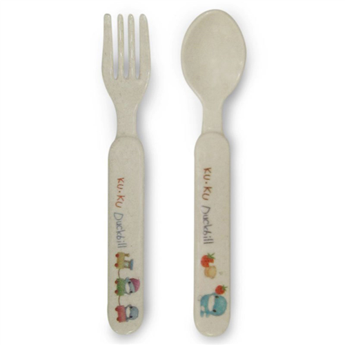 Bán Bộ dĩa muỗng ăn Bamboo KUKU 3024