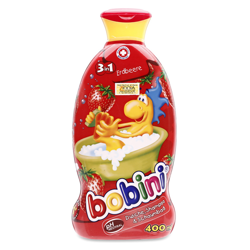 Bán Sữa tắm gội tạo bọt Bobini 3 trong 1 hương dâu (400ml)