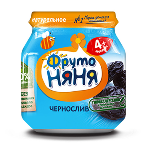 Bán Dinh dưỡng đóng lọ Fruto trái cây nghiền vị mận đen (100g)