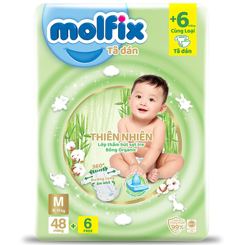 Bán Tã dán Molfix M48 cho bé từ 6-11kg