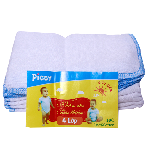 Bán Khăn sữa 4 lớp Piggy (size nhỏ)