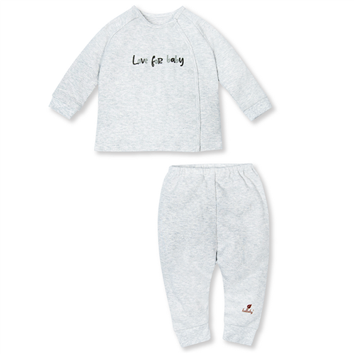 Bán Bộ cài lệch dài, bo tay Lullaby NH699P (ghi melange)