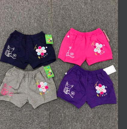 Bán Quần đùi bé gái thêu hoa (1-3T)