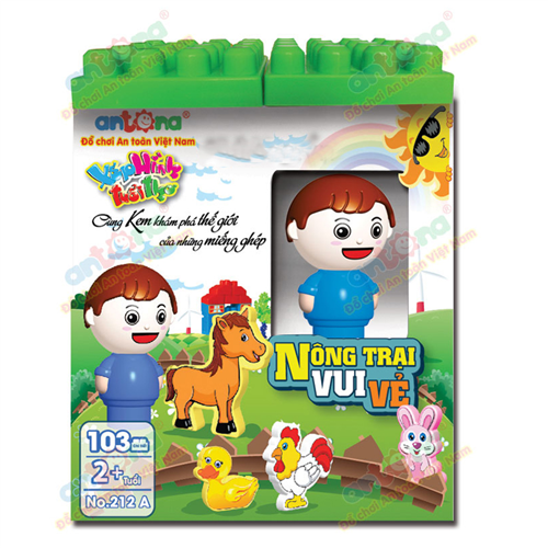 Bán Đồ chơi Antona No.212A - Nông trại vui vẻ (103 chi tiết)