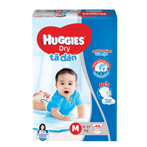 Bán Tã - bỉm dán Huggies M48 (6-11kg)