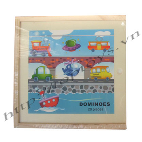 Bán Đồ chơi gỗ hoạt hình - Domino giao thông 93856A