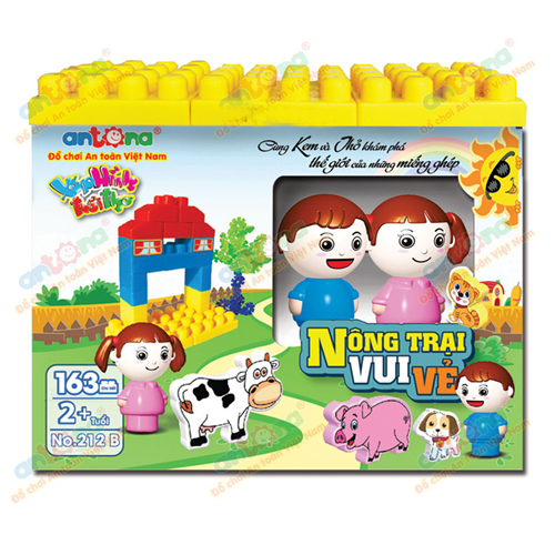 Bán Đồ chơi Antona No.212B - Nông trại vui vẻ (163 chi tiết)