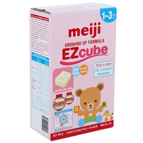 Bán Sữa Meiji 9 (1-3 tuổi) Growing Up Formula EZcube (16 thanh)