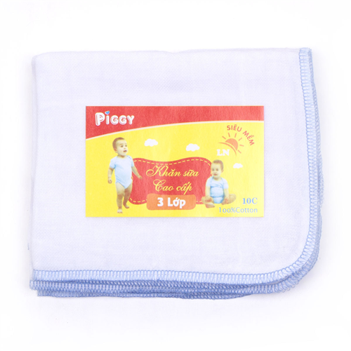 Bán Khăn sữa cao cấp 3 lớp Piggy (32*32cm)