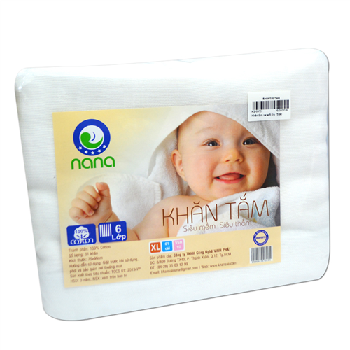 Bán Khăn tắm Nana 6 lớp 75x90cm