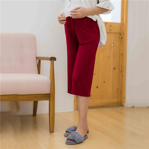 Bán Quần bầu lửng ống rộng Emum (đỏ đô)