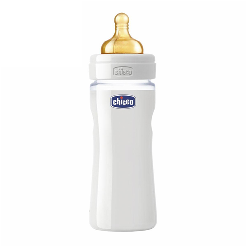 Bán Bình sữa Chicco 250ml (nhựa, núm cao su)