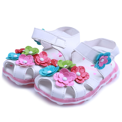 Bán Sandal rọ đính hoa bé gái (1-4 tuổi)
