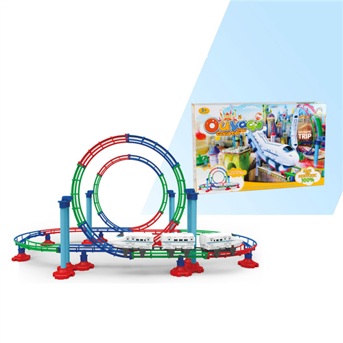 Bán Bộ đồ chơi mô hình đường ray kèm tàu 661H-1 (113 pcs)