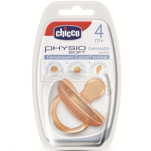 Bán Ty ngậm Chicco cao su 4M+ 71985 BPA free