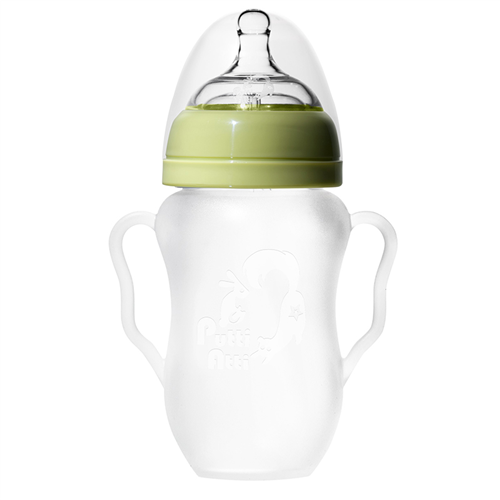 Bán Bình sữa silicone Putti Atti có tay cầm 260ml (nhiều màu)