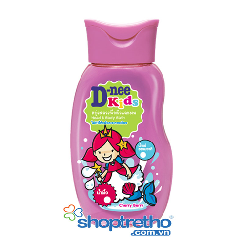 Bán Tắm gội toàn thân trẻ em Kids D-nee 200ml (màu hồng)