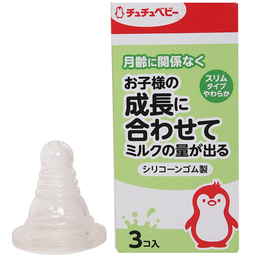 Bán Núm ty chuchu silicone siêu mềm (cổ hẹp) hộp 3 chiếc 993140
