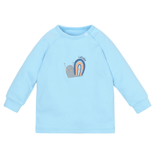Bán Áo dài tay Raglan bé trai Lullaby NH673P - xanh nhạt