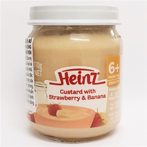 Bán Dinh dưỡng đóng lọ Heizn Custard vị dâu và chuối