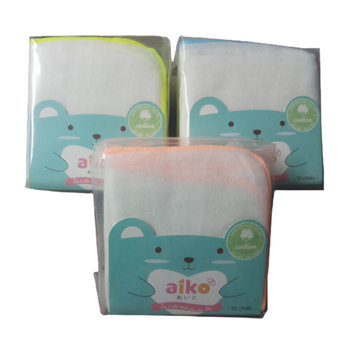 Bán Khăn sữa nhật cao cấp AIKO 4 lớp 27x25