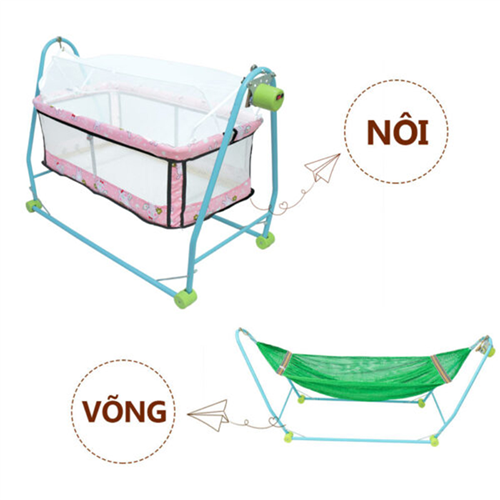 Bán Bộ nôi võng tự động cho bé Vinanoi NV2080 (nhiều màu)