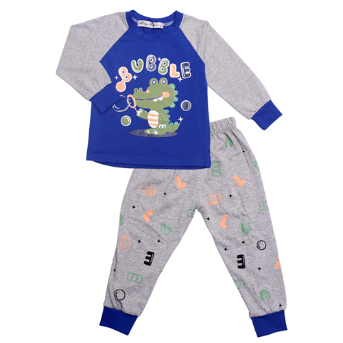 Bán Bộ quần áo bé trai in hình khủng long Bubble (1-5T)