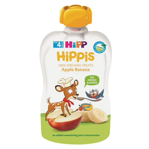 Bán Dinh dưỡng trái cây nghiền hữu cơ HiPPiS Organic (Táo, Chuối) 8573