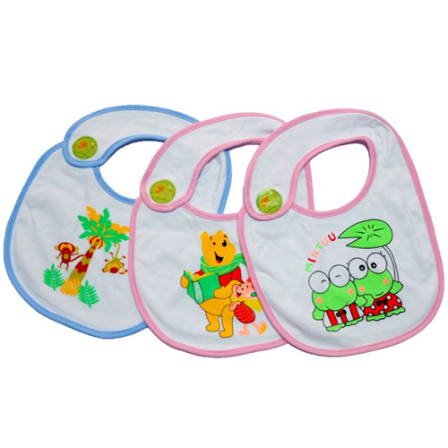 Bán Yếm cho bé Mintu cotton kiểu dán nhiều màu sắc