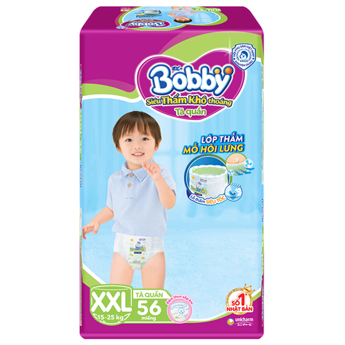 Bán Tã - Bỉm quần Bobby trà xanh XXL56 từ 16kg trở lên