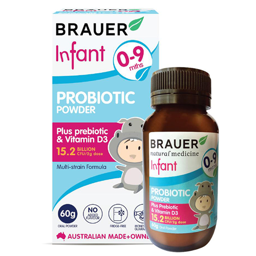 Bán Men vi sinh Brauer Úc dạng bột cho trẻ 0-9M (60g)