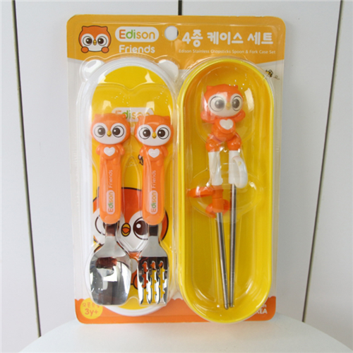 Bán Set tập ăn thìa, dĩa, đũa Edison hình cú mèo