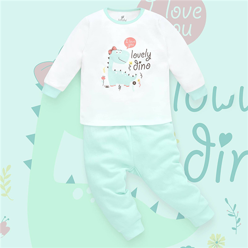Bán Bộ cài vai dài tay Lullaby NH135B (trắng xanh ngọc)