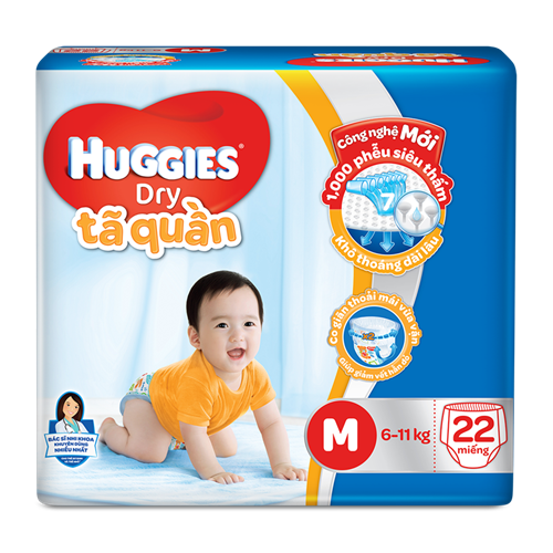 Bán Tã - Bỉm quần Huggies M22 (6-11kg)