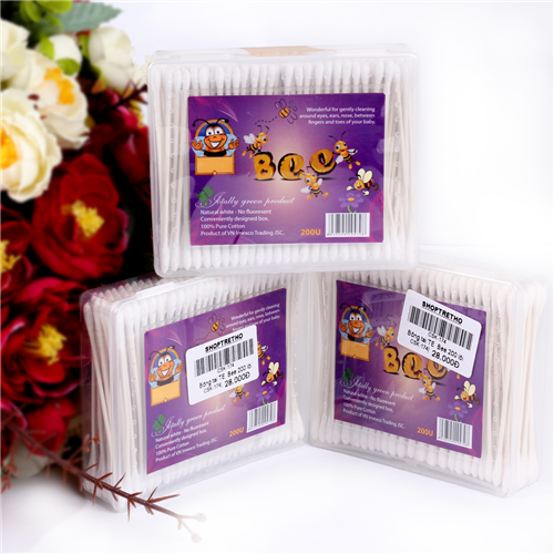 Bán Bông tăm an toàn trẻ em Bee 200 lõi giấy