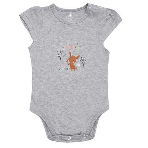 Bán Body cộc tay bé gái Uri&Finn UBB1008 (ghi)