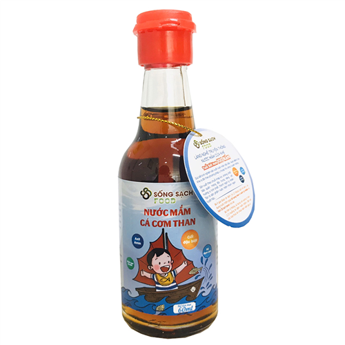 Bán Nước mắm cá cơm than Sống Sạch Food (60ml)