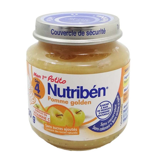 Bán Dinh dưỡng đóng lọ Nutriben - Táo vàng nghiền (130g)