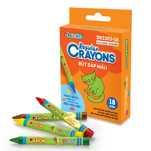 Bán Bút sáp màu Regular Crayons (18 Màu) DK 3303-18
