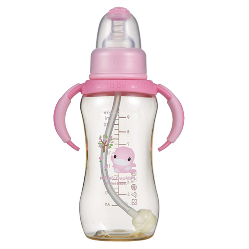Bán Bình sữa có tay cầm nhựa Pes 280ml kuku 5836