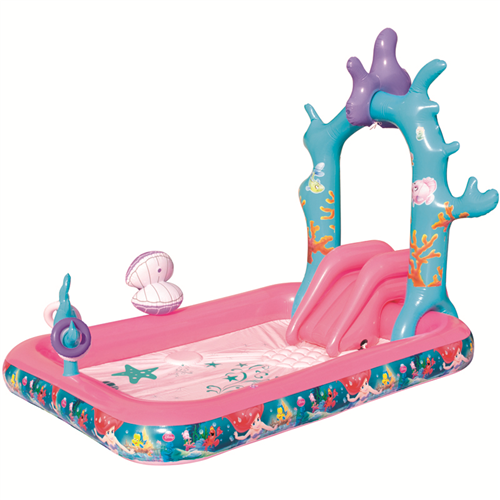 Bán Bể phao liên hoàn cầu trượt Disney princess 91051B