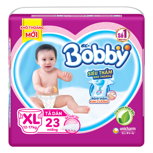 Bán Tã - bỉm dán Bobby XL23 (12-17kg)