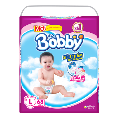 Bán Tã - bỉm dán Bobby L68 (9-13kg)