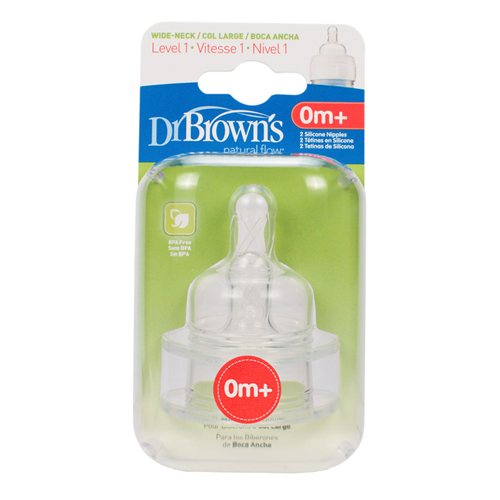 Bán Núm ty Dr Brown's (cổ rộng, silicone BPA free)