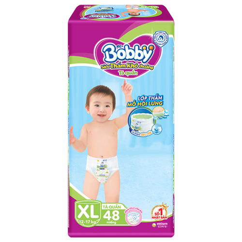 Bán Tã - bỉm quần Bobby XL48 (12-17kg)