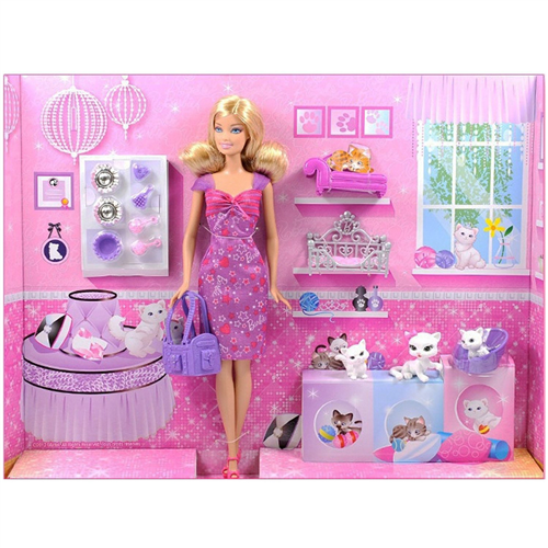 Bán Búp bê Barbie BCF80 và mèo cưng