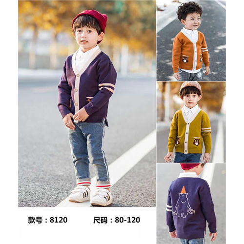 Bán Áo len Cardigan bé trai 8120 (2-6T)